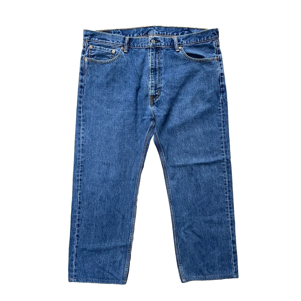 Levi's 505 Men's Jeans 42x30 Medium Wash Blue Straight Leg
